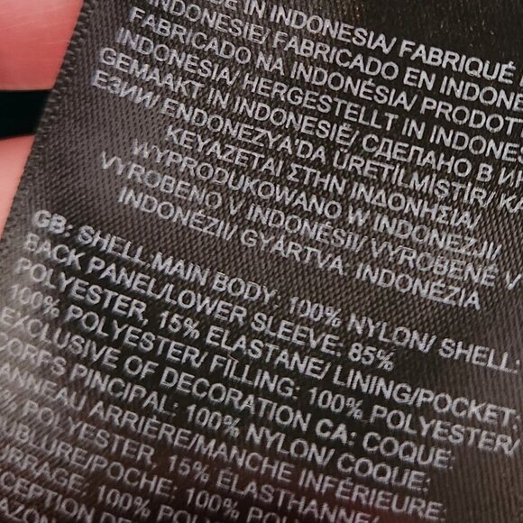 THE NORTH FACE Teal Topography Print Hybrid Jacket - Picture 7 of 7